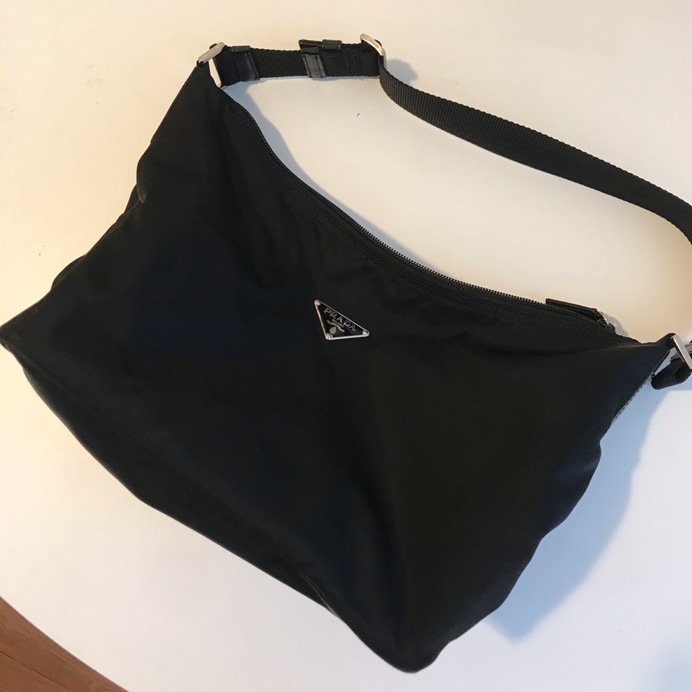 Black nylon Prada shoulder bag